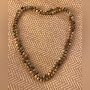 Elegant Beaded Necklace in Earth Tones